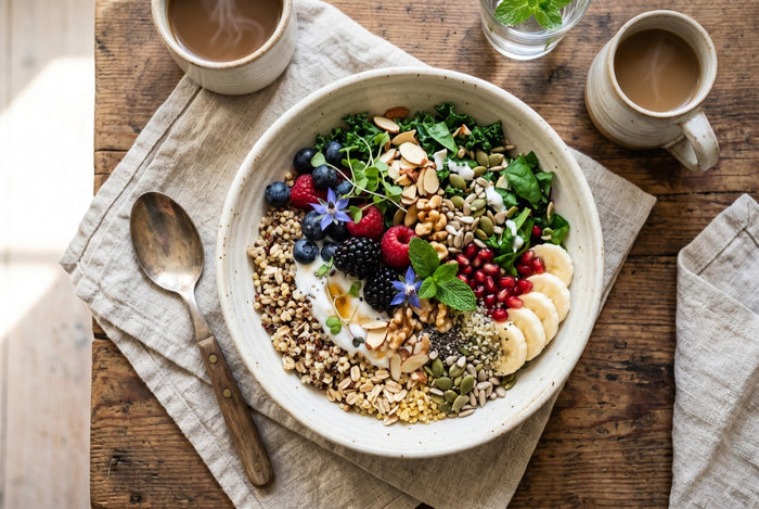 Gesundes pflanzliches Frühstück – Quellen für B-Vitamine