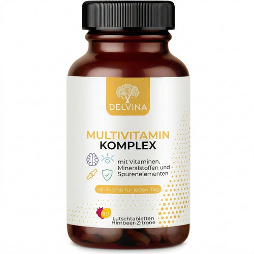 Multivitamin Komplex – All-in-One Lutschtabletten - Himbeer-Zitrone