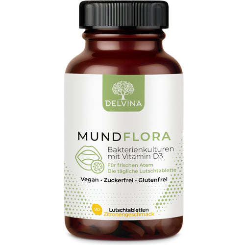 MundFlora Lutschtabletten - Bakterienkulturen mit Vitamin D3