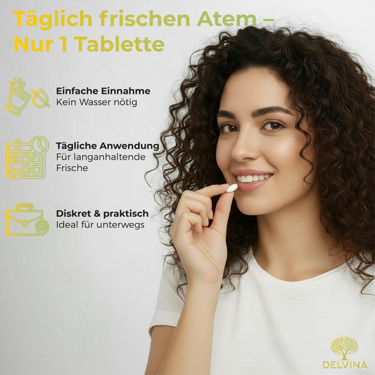 Delvina MundFlora Lutschtabletten Zitrone anwendung